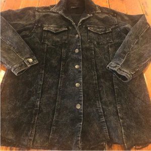 Vici ladies Distressed Corduroy Jacket Medium NWOT